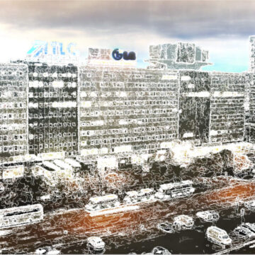 Berliner Haze - Original digital art by Lee Rickler